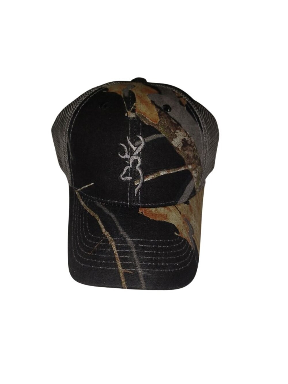 NWT Cap Hat Camo Buckmark Mesh Trucker Snapback Browning Adjustable Men OS
